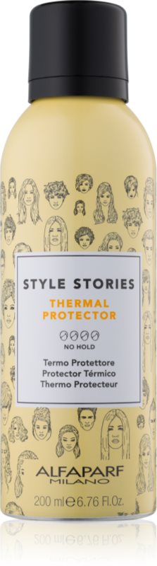 Alfaparf Milano Style Stories The Range Pre-Styling védő spray a hajformázáshoz, melyhez magas hőfokot használunk