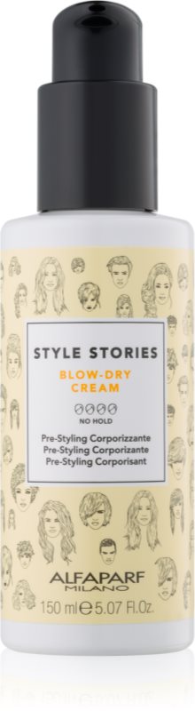Alfaparf Milano Style Stories The Range Pre-Styling ochranný krém urychlující foukání pro zvětšení objemu