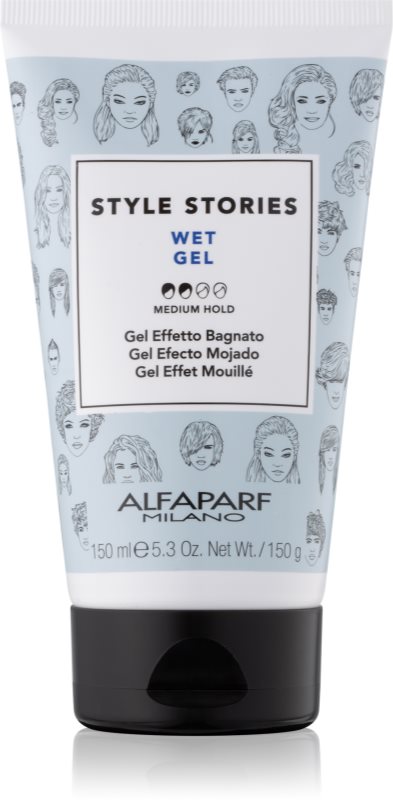 Alfaparf Milano Style Stories The Range Gel gel na vlasy s mokrým efektem střední zpevnění