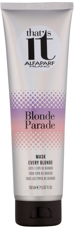 Alfaparf Milano That s it Blonde Parade masque nourrissant pour cheveux blonds