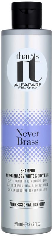 Alfaparf Milano That s it Never Brass champô para cabelos brabcos e cinza