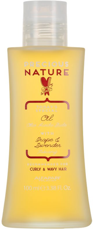 Alfaparf Milano Precious Nature Grape & Lavender vyživující olej pro kudrnaté a vlnité vlasy