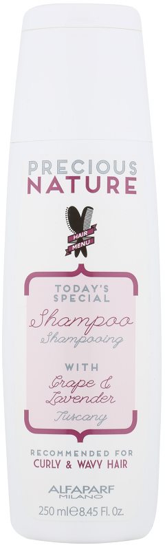 Alfaparf Milano Precious Nature Grape & Lavender šampon pro kudrnaté a vlnité vlasy