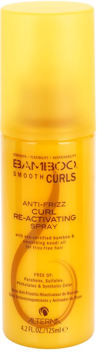 Alterna Bamboo Smooth spray sin aclarado para cabello ondulado