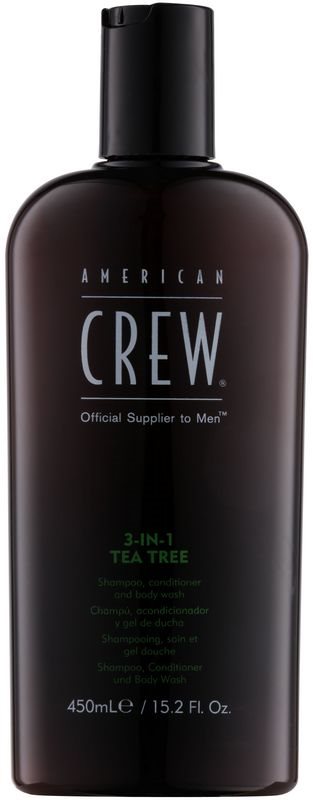 American Crew Tea Tree шампоан, балсам и душ гел 3 в 1 за мъже
