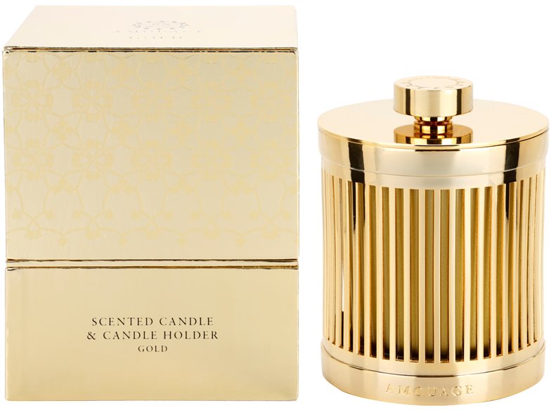 Amouage Gold vonná sviečka 195 g + stojan
