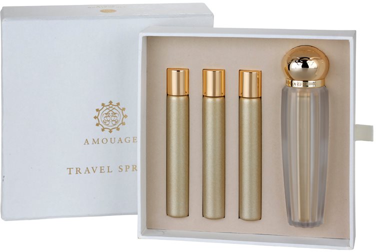 Amouage Gold eau de parfum nőknek 4 x 10 ml (1x utántölthető + 3x utántöltő)