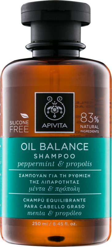 Apivita Holistic Hair Care Pepermint & Propolis šampon pro mastné vlasy