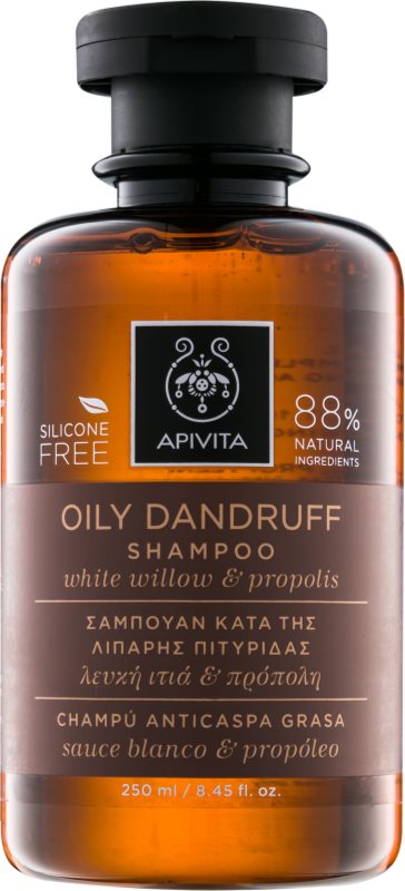 Apivita Holistic Hair Care White Willow & Propolis šampón proti lupinám pre mastné vlasy