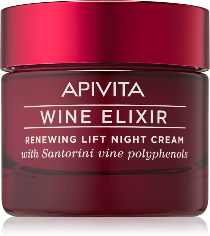 Apivita Wine Elixir Santorini Vine Anti - Aging Night Cream with Lifting Effect
