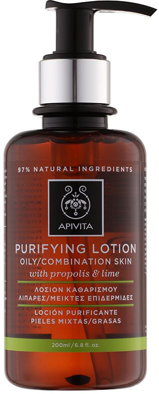 Apivita Cleansing Propolis & Lime tonik za čišćenje za mješovitu i masnu kožu lica