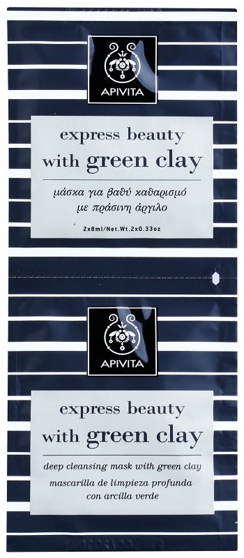 Apivita Express Beauty Green Clay hloubkově čisticí pleťová maska