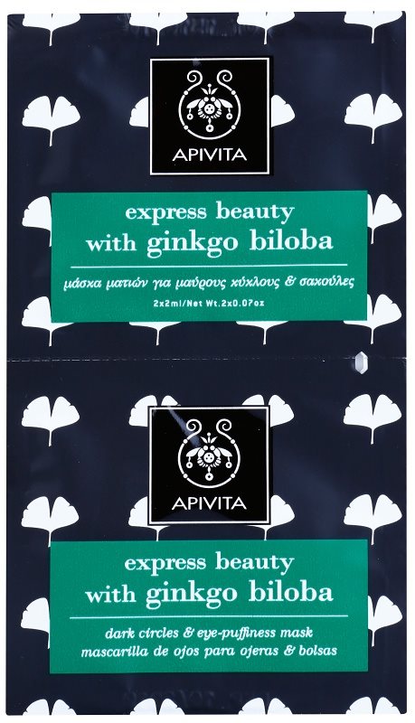 Apivita Express Beauty Ginkgo Biloba Masca pentru ochi pentru reducerea cearcanelor
