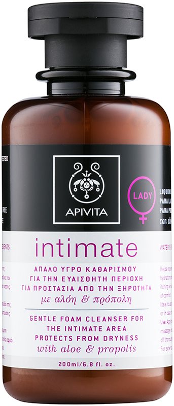 Apivita Intimate Gentle Foaming Wash Gel For Intimate Hygiene