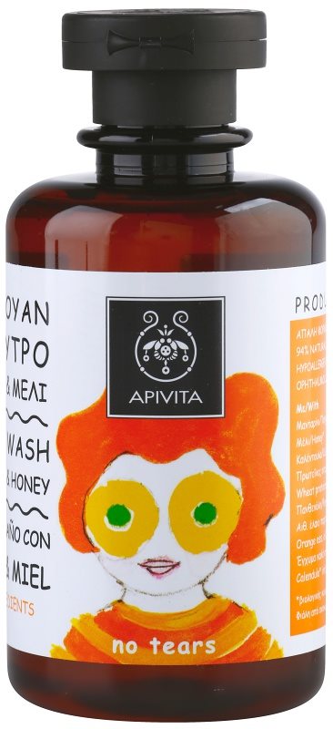 Apivita Kids Tangerine & Honey шампунь та гель для душу 2 в 1 для дітей