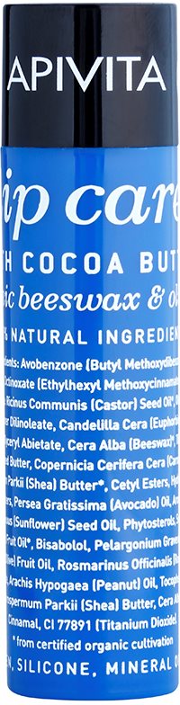 Apivita Lip Care Cocoa Butter intenzív hidratáló szájbalzsam SPF 20