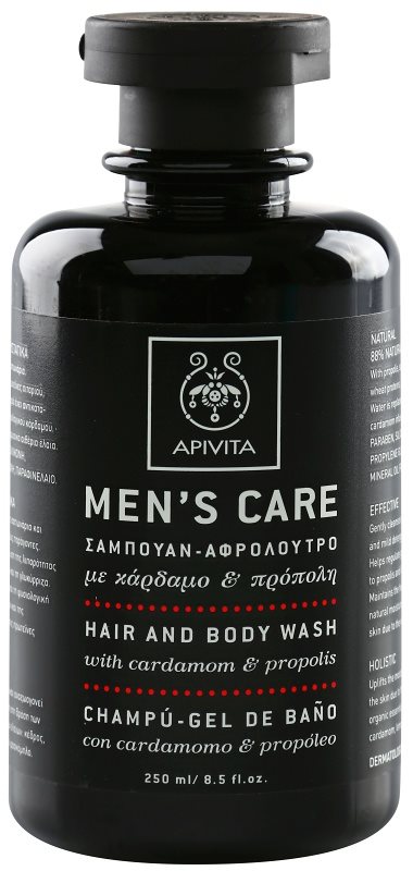 Apivita Men's Care Cardamom & Propolis šampon a sprchový gel 2 v 1