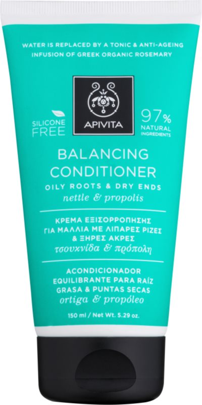 Apivita Holistic Hair Care Nettle & Propolis поживний кондиціонер для сухого волосся