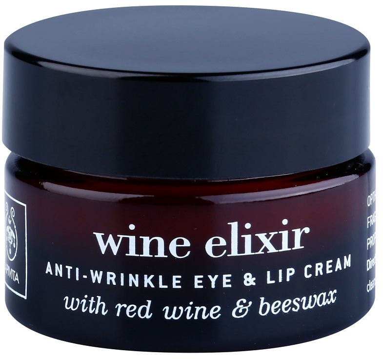 Apivita Wine Elixir Red Wine & Beeswax protivráskový krém na okolí očí a rtů