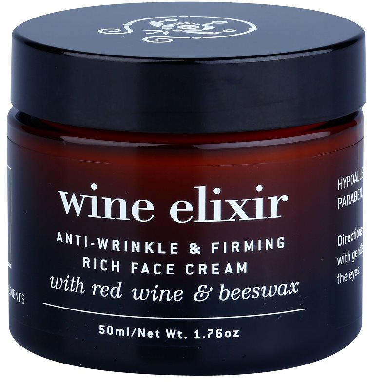 Apivita Wine Elixir Red Wine & Beeswax feszesítő ránctalanító krém száraz bőrre