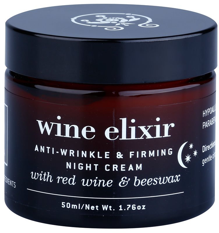 Apivita Wine Elixir Red Wine & Beeswax noćna krema za učvršćivanje protiv bora