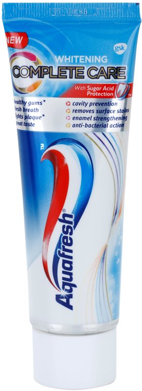 Aquafresh Complete Care Whitening bieliaca zubná pasta s fluoridom