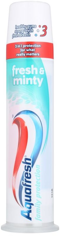 Aquafresh Family Protection Fresh & Minty zubní pasta pro zdravé zuby a dásně