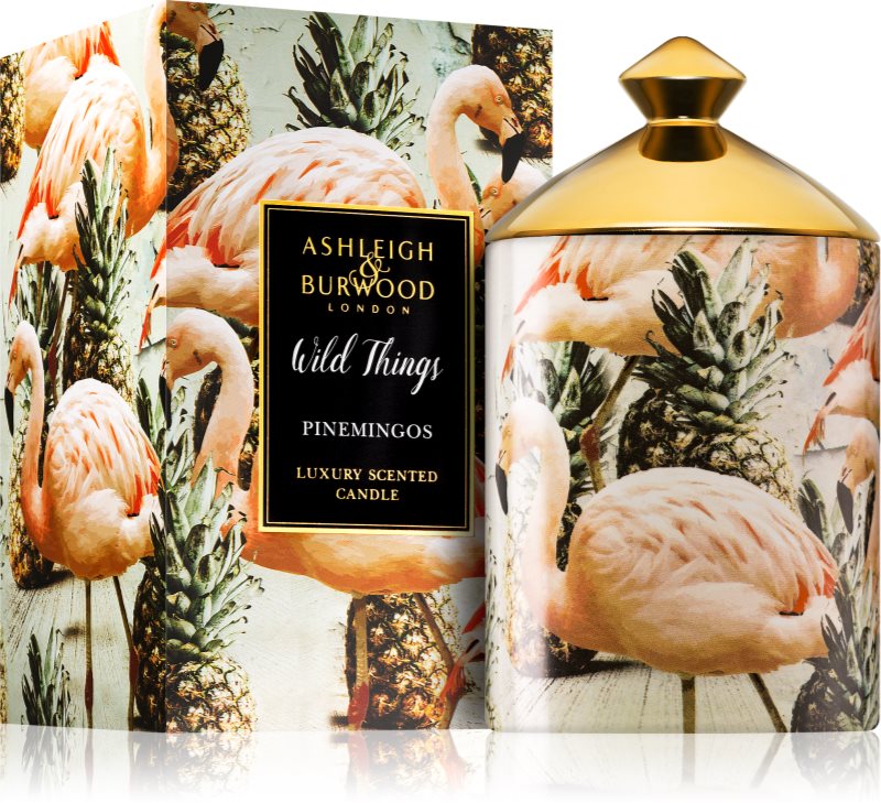 Ashleigh & Burwood London Wild Things Pinemingos dišeča sveča 320 g (Coconut & Lychee)