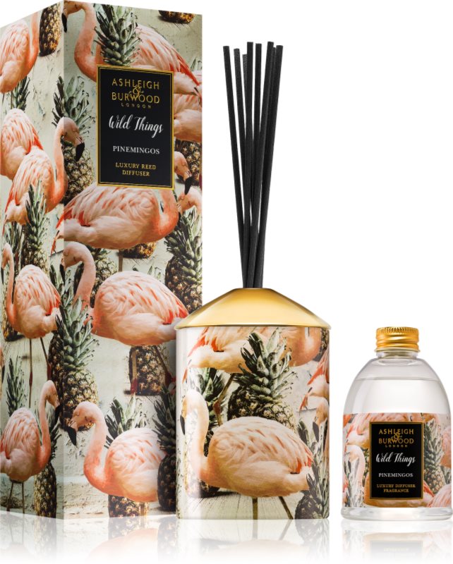 Ashleigh & Burwood London Wild Things Pinemingos diffuseur d'huiles essentielles avec recharge 200 ml (Coconut & Lychee)