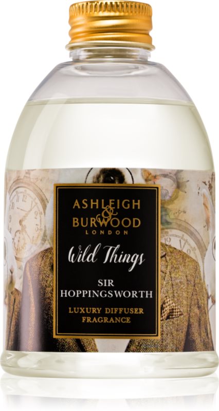 Ashleigh & Burwood London Wild Things Sir Hoppingsworth recharge pour diffuseur d'huiles essentielles 200 ml (Cognac & Leather)