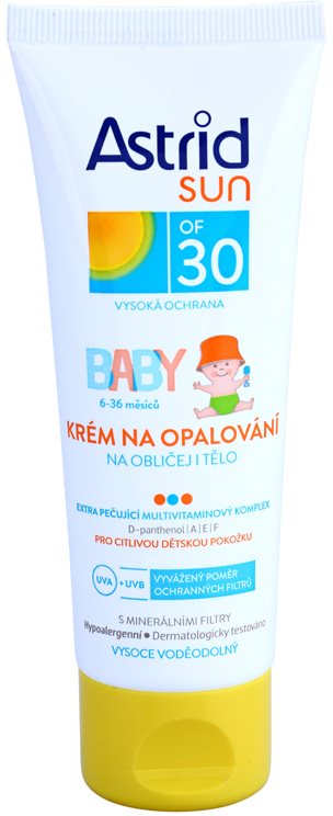 Astrid Sun Baby Protetor solar em creme para crianças SPF 30