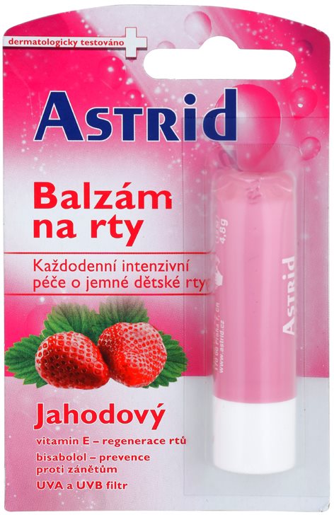 Astrid Lip Care baume à lèvres saveur fraise