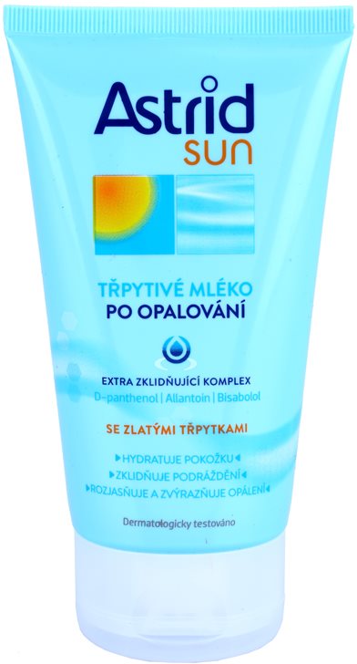 Astrid Sun třpytivé mléko po opalování