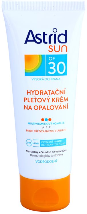 Astrid Sun hydratačný krém na opaľovnie SPF 30