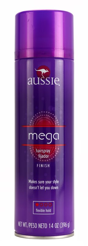Aussie Mega lak na vlasy lehké zpevnění