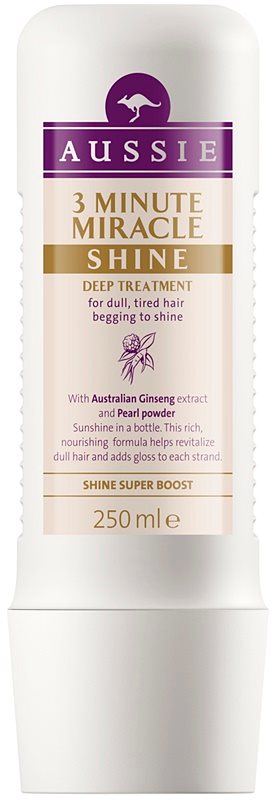 Aussie Miracle Shine mascarilla de 3 minutos para cabello cansado y sin vida
