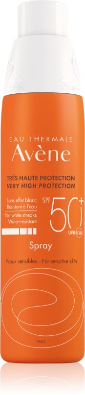 Avène Sun Sensitive ochranný sprej na opaľovanie SPF 50+