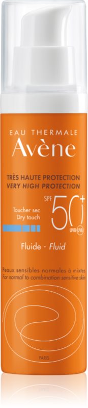 Avène Sun Sensitive zaščitni fluid za normalno do mešano kožo SPF 50+