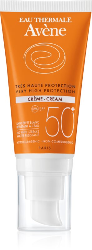 Avène Sun Sensitive crema protectora facial para la piel seca y sensible SPF 50+