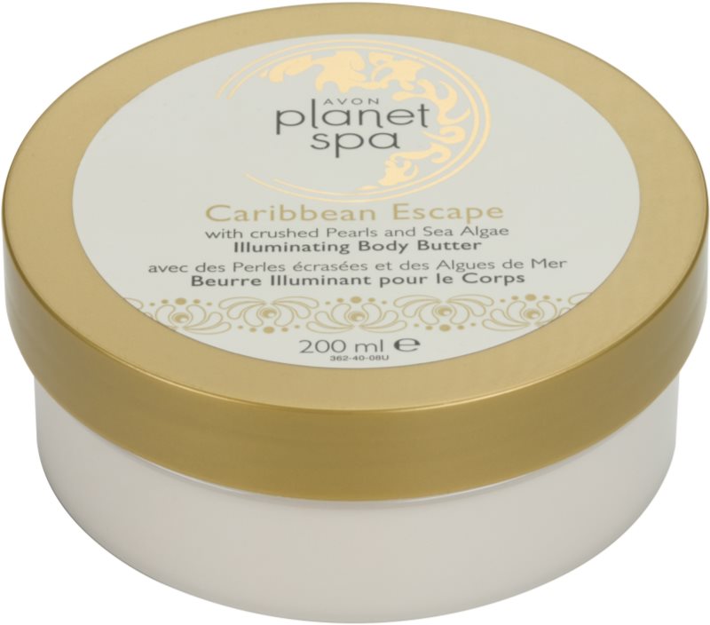 Avon Planet Spa Caribbean Escape Körpercreme für strahlende Haut mit Auszügen aus Perlen und Meeresalgen