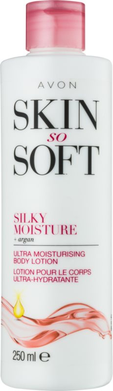 Avon Skin So Soft Silky Moisture zvláčňující hydratační tělové mléko s arganovým olejem