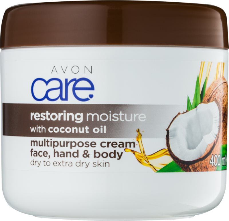 Avon Care зволожуючий крем для обличчя та тіла з кокосовою олійкою