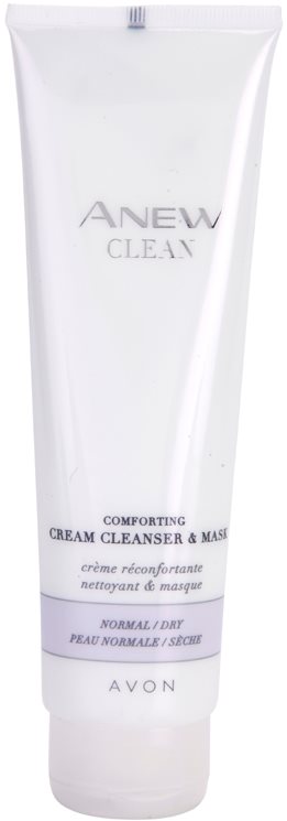Avon Anew Clean zklidňující krémový čisticí gel a maska pro normální a suchou pleť