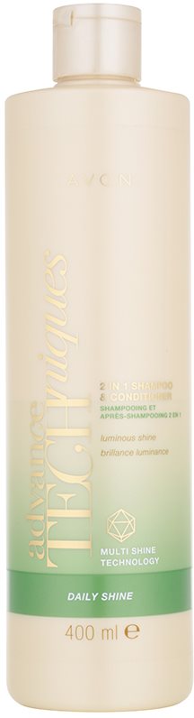 Avon Advance Techniques Daily Shine champô e condicionador 2 em 1 para todos os tipos de cabelos