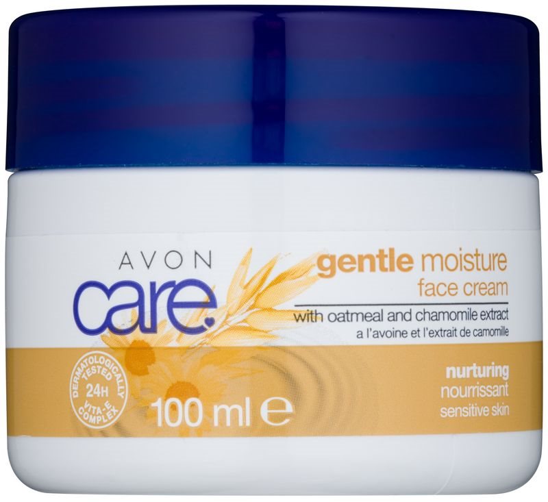 Avon Care Feuchtigkeit spendende Gesichtscreme mit Hafer- und Kamilleextrakten