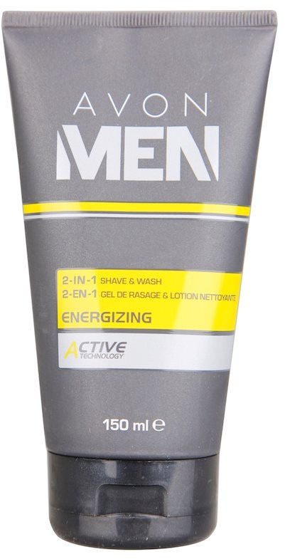Avon Men Energizing gel de barbierit si gel de curatare 2 in 1