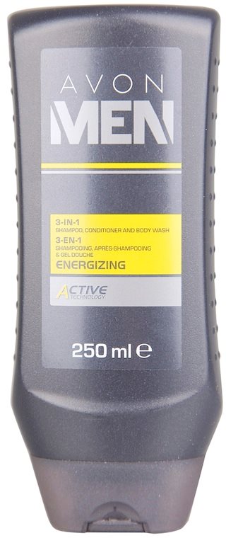 Avon Men Energizing gel de ducha para cuerpo y cabello