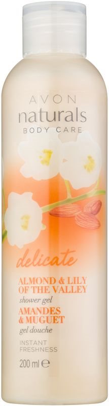 Avon Naturals Body gel de banho suave com amêndoas e lírio do vale