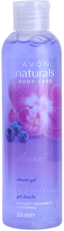 Avon Naturals Body Duschgel mit Orchidee und Blaubeere
