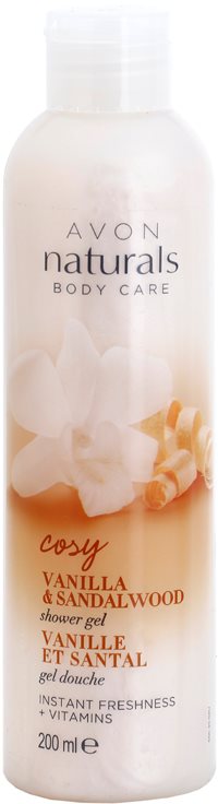 Avon Naturals Body Refreshing Shower Gel with Vanilla and Sandalwood